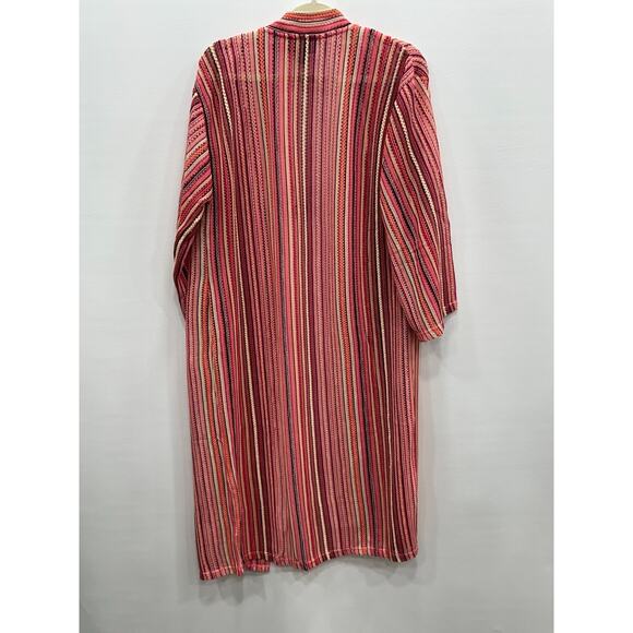 G by Giuliana Black Label‎ Multicolor Crochet Lace Knit Cardigan Sweater Size S - Picture 3 of 9